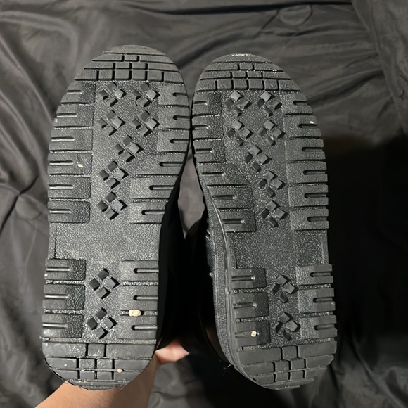 RUGGED EXPOSURE YOUTH KIDS BLACK SNOW BOOTS WITH VELCRO CLOSING - WINTER BOOTS - Picture 5 of 7